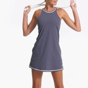 Like New: Vuori Volley Performance Dress Azure Blue Grey Medium
